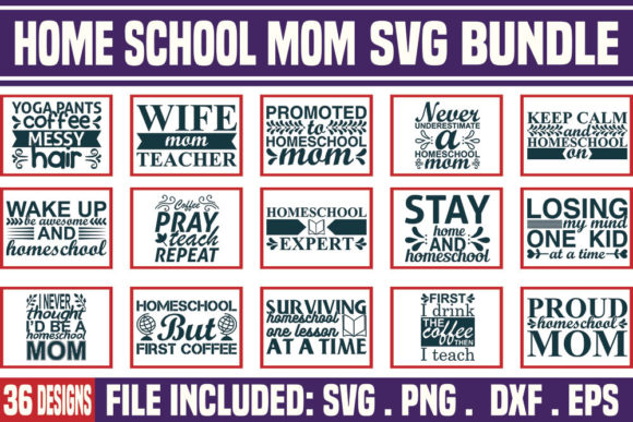 Home School Mom Quotes Designs Bundle Review