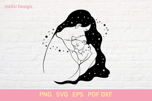 Mom Hug a Baby: A Heartfelt Embroidery Design for Real Projects